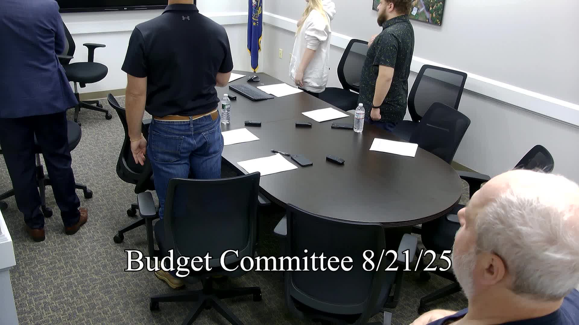 Budget Committee from 8-21-25